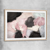 Subtle Fades raw oak glass front frame - part of our high quality canvas abstract wall art collection