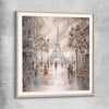 Sweet Tea Blossoms raw oak glass front frame - part of our high quality canvas abstract wall art collection
