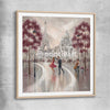 Twirl, Paris Dance raw oak glass front frame - part of our high quality canvas abstract wall art collection