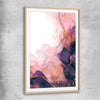 Violet Haze raw oak glass front frame - part of our high quality canvas abstract wall art collection