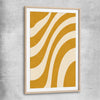 Wave Length raw oak glass front frame - part of our high quality canvas abstract wall art collection