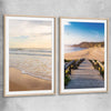 Gentle Tide Pair raw oak glass front frame is a high quality print in our city skyline, travel prints and maps collection