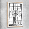 Angel Love One raw oak glass front frame - part of our high quality fashion canvas wall art and prints collection