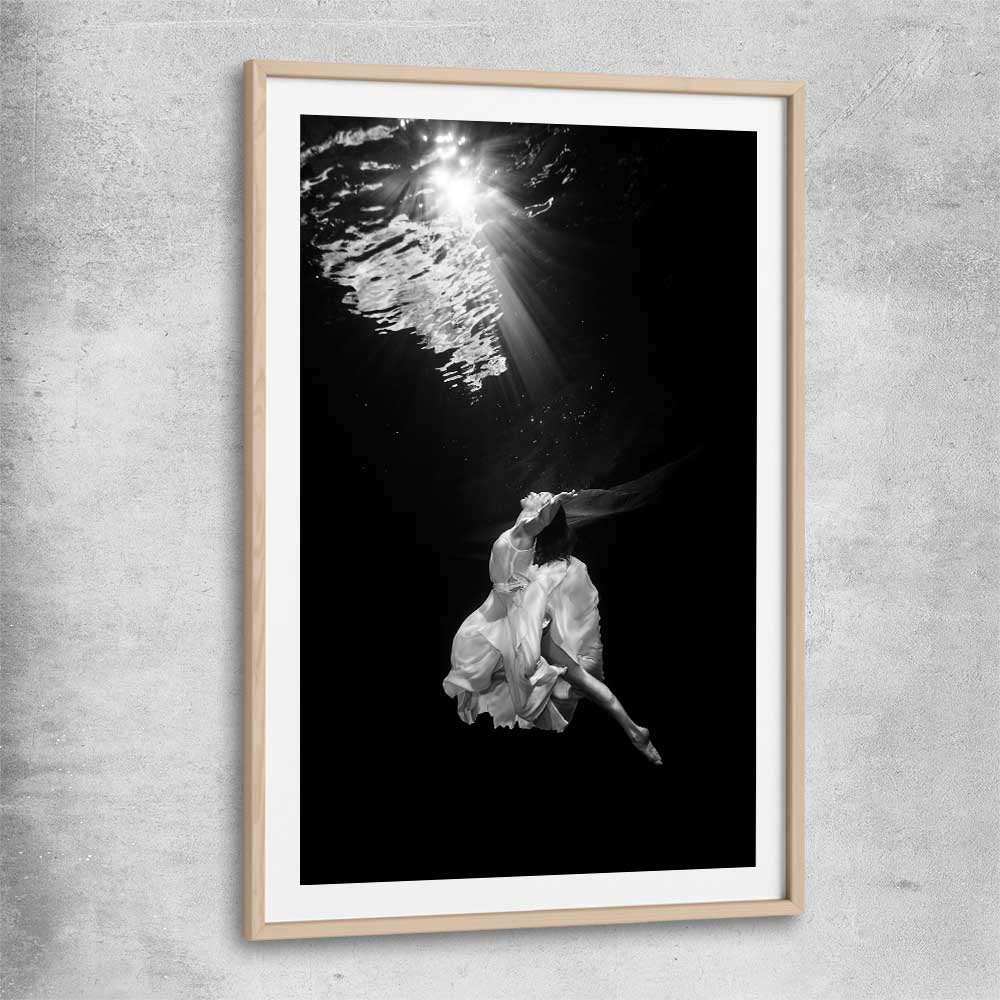 Breath raw oak glass front frame - part of our high quality fashion canvas wall art and prints collection