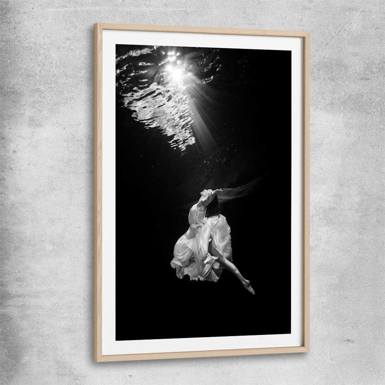 Breath raw oak glass front frame - part of our high quality fashion canvas wall art and prints collection
