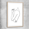 Gentle Hold raw oak glass front frame - part of our high quality fashion canvas wall art and prints collection