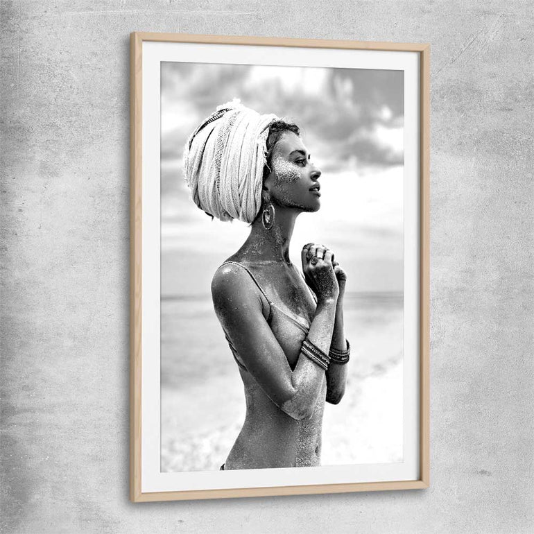 Horizon the Cover raw oak glass front frame - part of our high quality fashion canvas wall art and prints collection