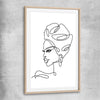 Simple Elegance raw oak glass front frame - part of our high quality fashion canvas wall art and prints collection