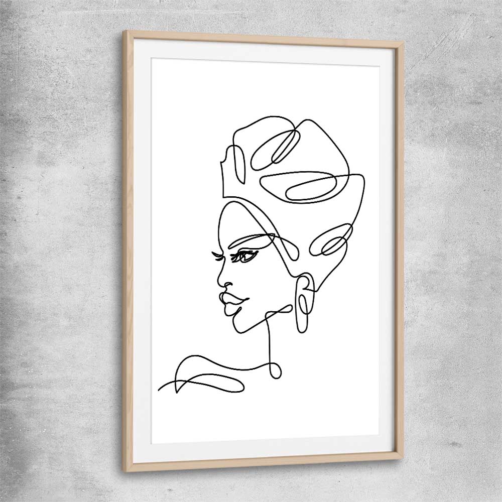 Simple Elegance raw oak glass front frame - part of our high quality fashion canvas wall art and prints collection