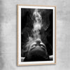 Smoke Haze raw oak glass front frame - part of our high quality fashion canvas wall art and prints collection