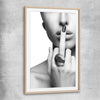 The Finger raw oak glass front frame - part of our high quality fashion canvas wall art and prints collection