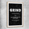 Grind Definition raw oak glass front frame - part of our high quality fashion canvas wall art and prints collection