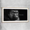 Have No Fear raw oak glass front frame - part of our high quality fashion canvas wall art and prints collection