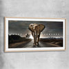 Keep Moving Forwards raw oak glass front frame - part of our high quality fashion canvas wall art and prints collection