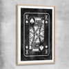 Inspirational wall art print of Marble King with raw oak glass front frame