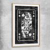 Inspirational wall art print of Marble Queen with raw oak glass front frame