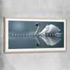 Reflect On Yourself raw oak glass front frame - part of our high quality fashion canvas wall art and prints collection