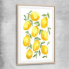 Lemon Bunch raw oak glass front frame is a colourful and stylish canvas wall art and print suited for the kitchen area