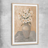 Floral print of Spring Bouquet with raw oak glass front frame