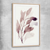Floral print of Floral Texture Two with raw oak glass front frame