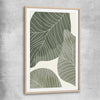 Floral print of Vintage Floral Two with raw oak glass front frame