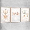 Sweet Dreams Set raw oak glass front frame is a nursery canvas wall art and print suited for childrens nursery arean