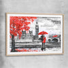 London Affection raw oak glass front frame is a high quality print in our city skyline, travel prints and maps collection