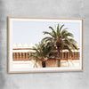 Marrakech Palm Walls raw oak glass front frame is a high quality print in our city skyline, travel prints and maps collection