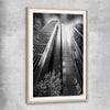 Sydney Skyscrapers raw oak glass front frame is a high quality print in our city skyline, travel prints and maps collection