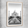 Taj Mahal raw oak glass front frame is a high quality print in our city skyline, travel prints and maps collection
