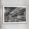 Urban London Lights raw oak glass front frame is a high quality print in our city skyline, travel prints and maps collection
