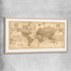 Vintage Map raw oak glass front frame is a high quality print in our city skyline, travel prints and maps collection