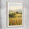 Golden Field Strokes raw oak glass front frame is a high quality print in our city skyline, travel prints and maps collection