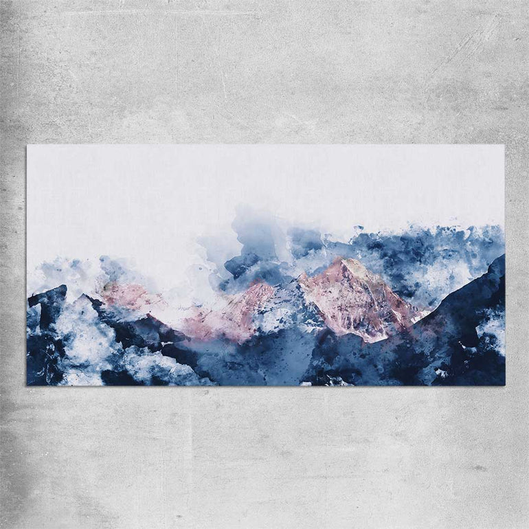 Abstract Mountains rolled print - part of our high quality canvas abstract wall art collection
