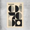 Bauhaus Forms rolled print - part of our high quality canvas abstract wall art collection