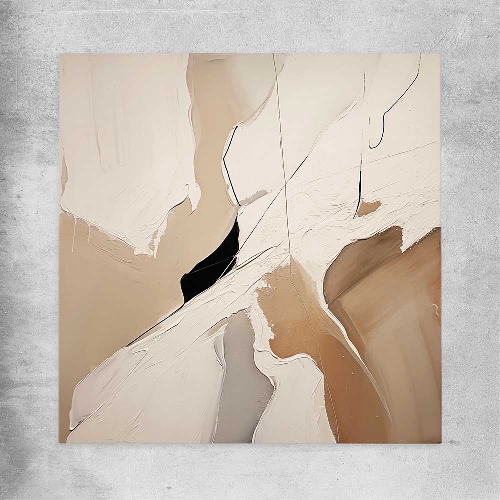 Beige Neutral rolled print - part of our high quality canvas abstract wall art collection