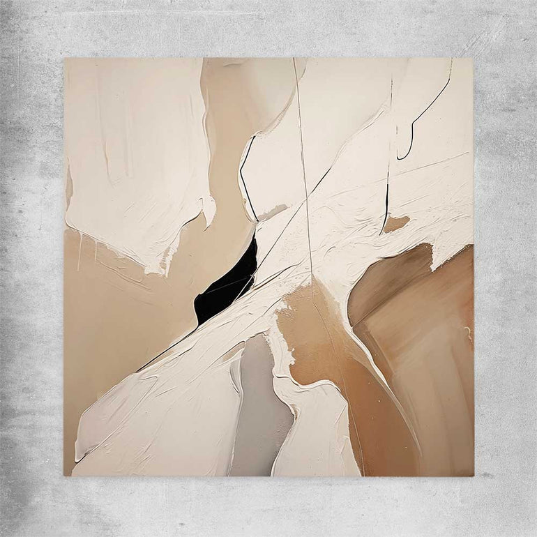Beige Neutral rolled print - part of our high quality canvas abstract wall art collection