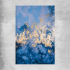 Blue and Gold Flow rolled print - part of our high quality canvas abstract wall art collection