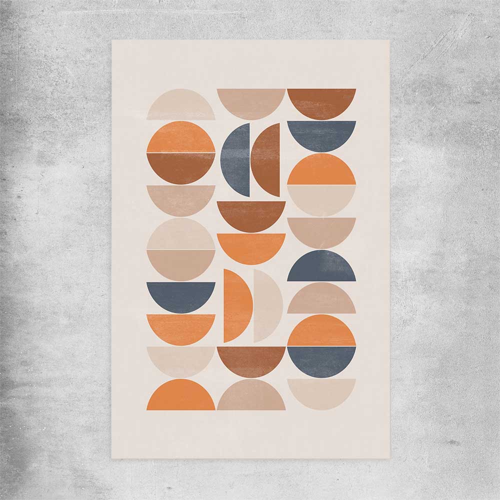 Bohemian Moons rolled print - part of our high quality canvas abstract wall art collection