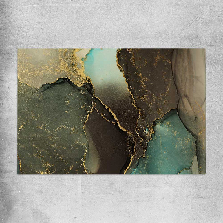 Brown Marble Flow rolled print - part of our high quality canvas abstract wall art collection