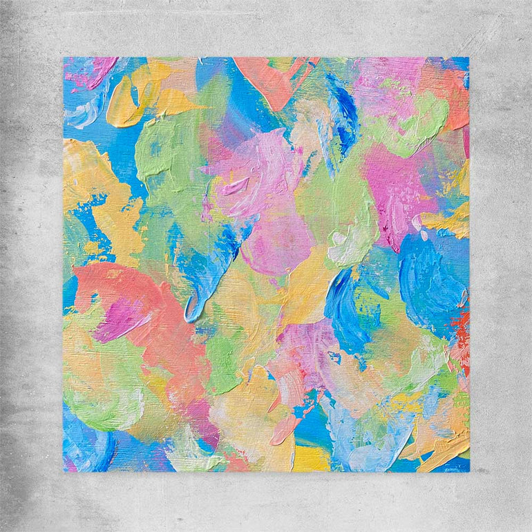 Colour Burst rolled print - part of our high quality canvas abstract wall art collection