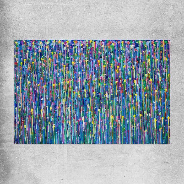 Colour is Golden rolled print - part of our high quality canvas abstract wall art collection