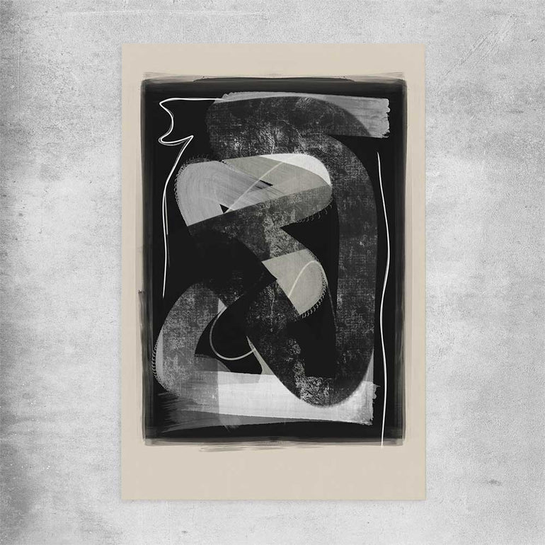 Dark Flow rolled print - part of our high quality canvas abstract wall art collection