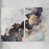 Darkened Gold Pair rolled print - part of our high quality canvas abstract wall art collection