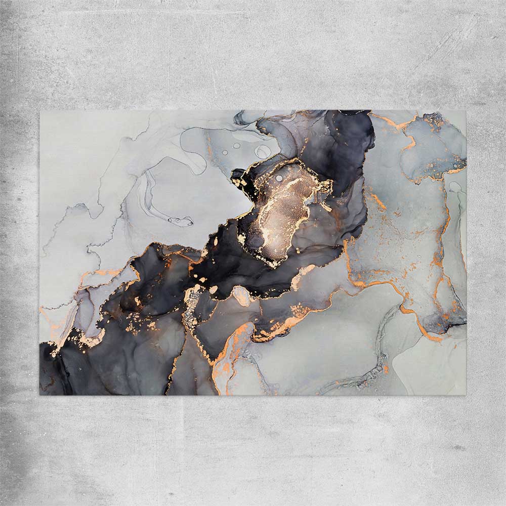 Darkened Gold rolled print - part of our high quality canvas abstract wall art collection