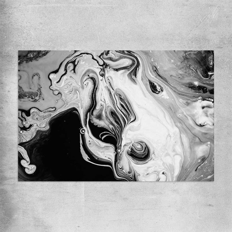 Darkened Swirls rolled print - part of our high quality canvas abstract wall art collection