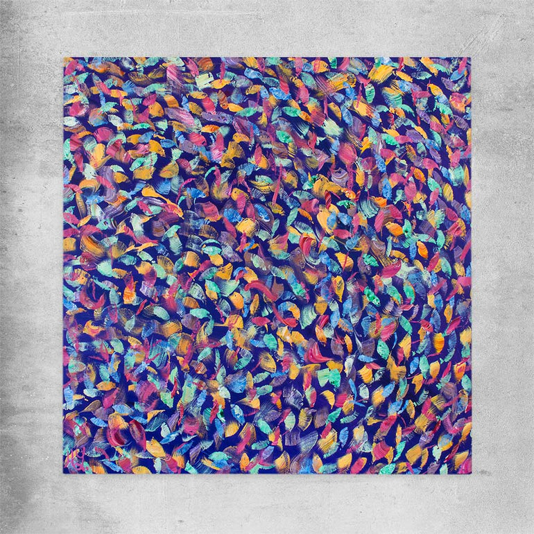 Depths of Colour rolled print - part of our high quality canvas abstract wall art collection