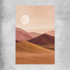 Desert Moonrise rolled print - part of our high quality canvas abstract wall art collection