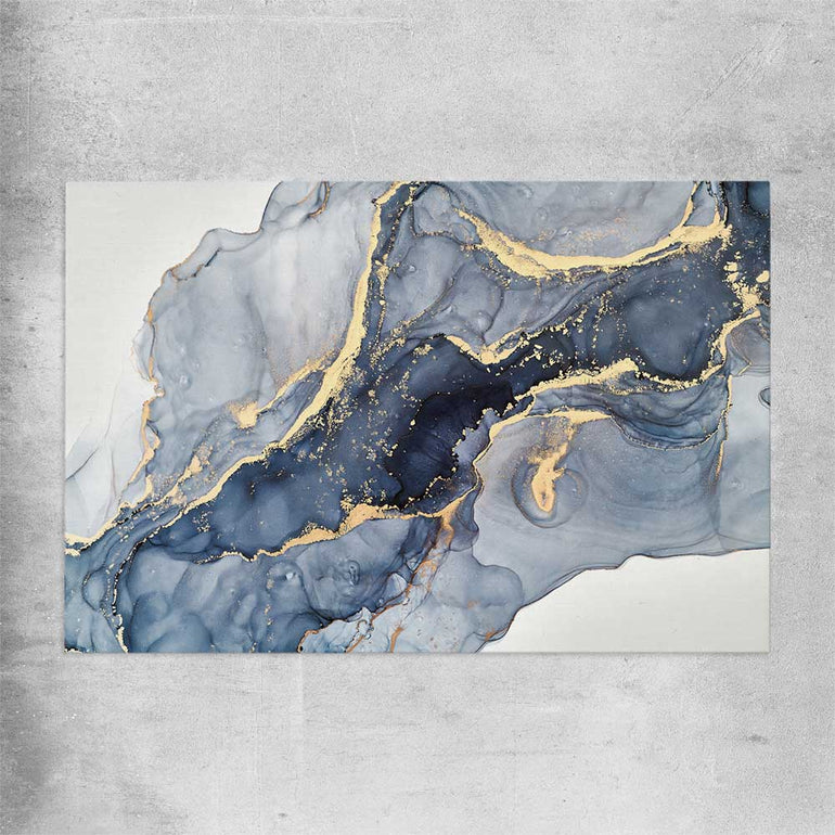 Drifting Blues rolled print - part of our high quality canvas abstract wall art collection