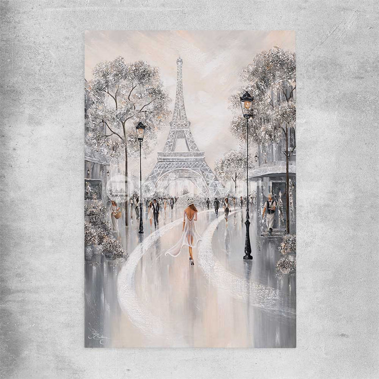 Eiffel Tower, Flair of Paris rolled print - part of our high quality canvas abstract wall art collection